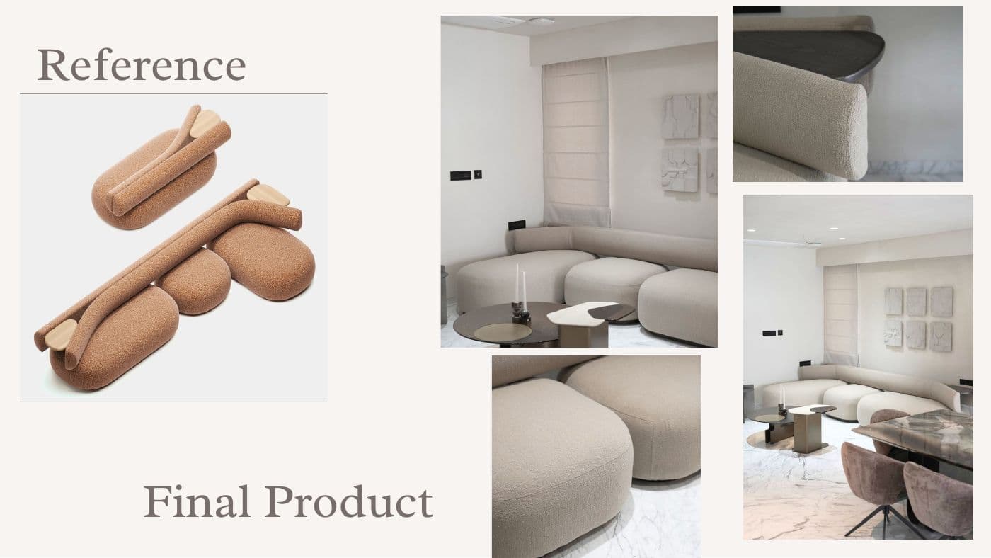 Custom furniture reference and final product 15