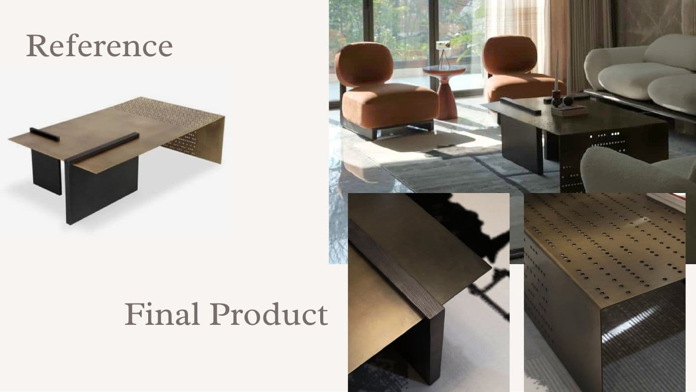 Custom furniture reference and final product 17