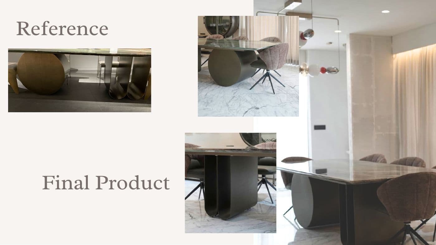 Custom furniture reference and final product 19