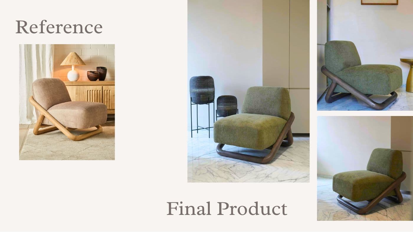 Custom furniture reference and final product 21