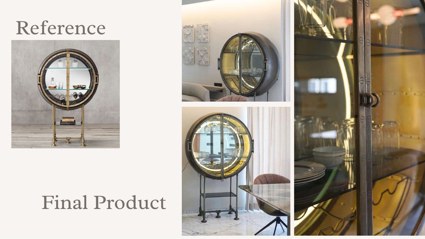 Custom furniture reference and final product 22
