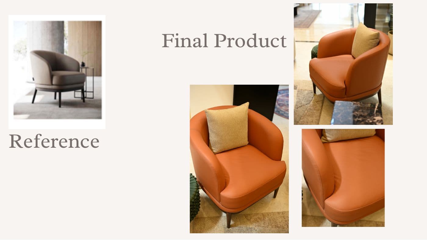 Custom furniture reference and final product 26