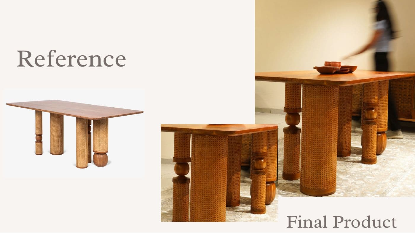 Custom furniture reference and final product 27