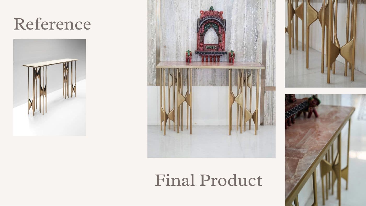 Custom furniture reference and final product 28