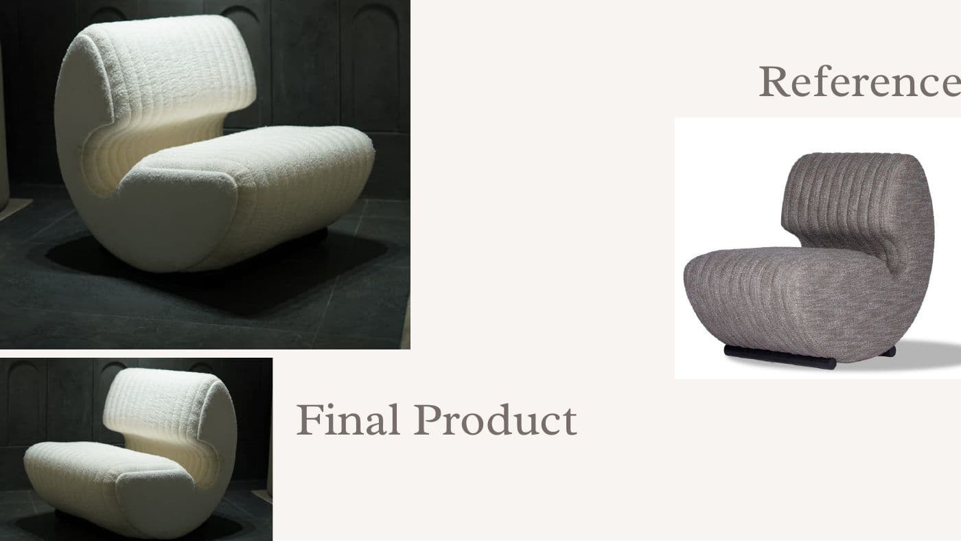 Custom furniture reference and final product 30