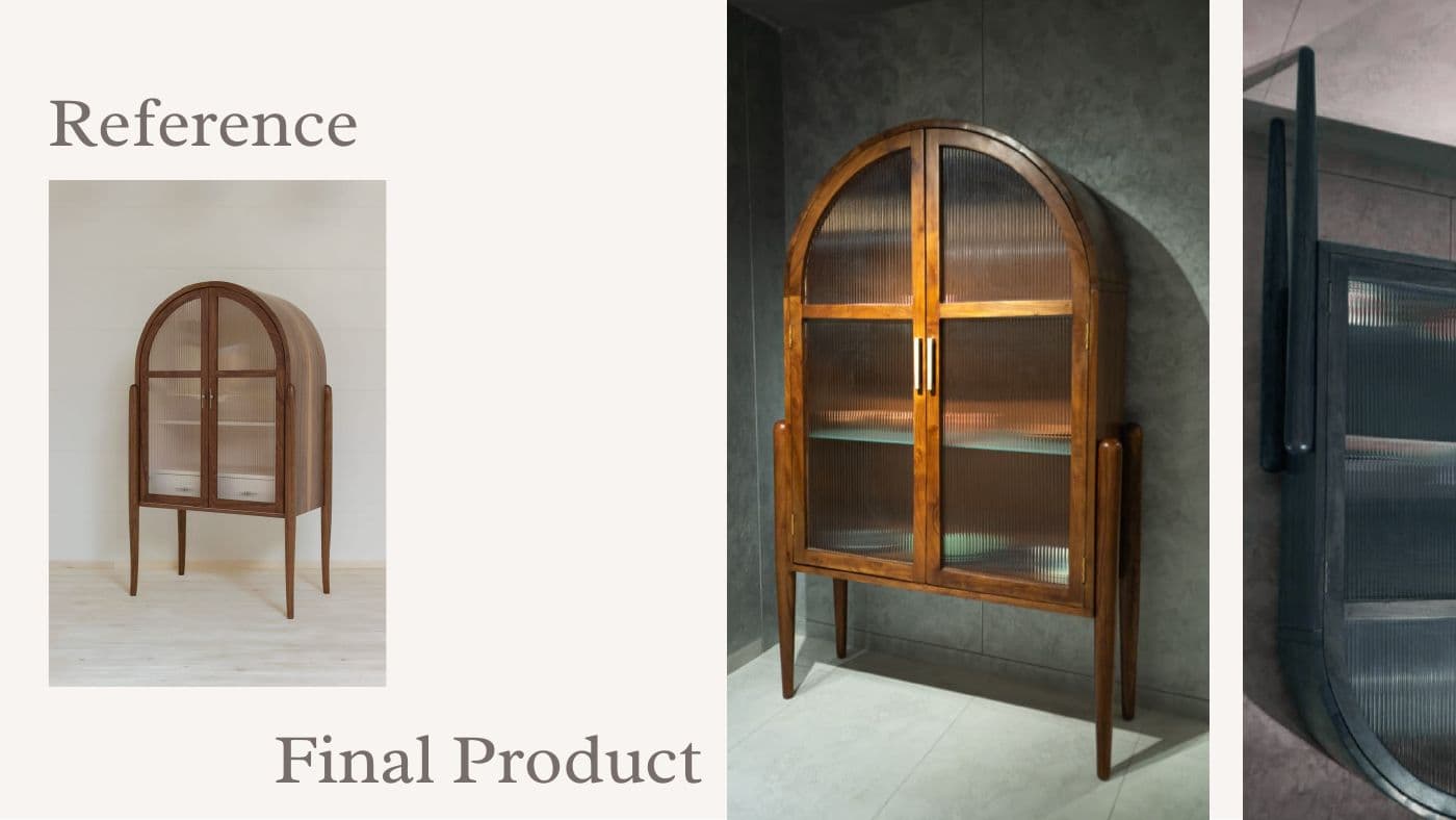 Custom furniture reference and final product 31