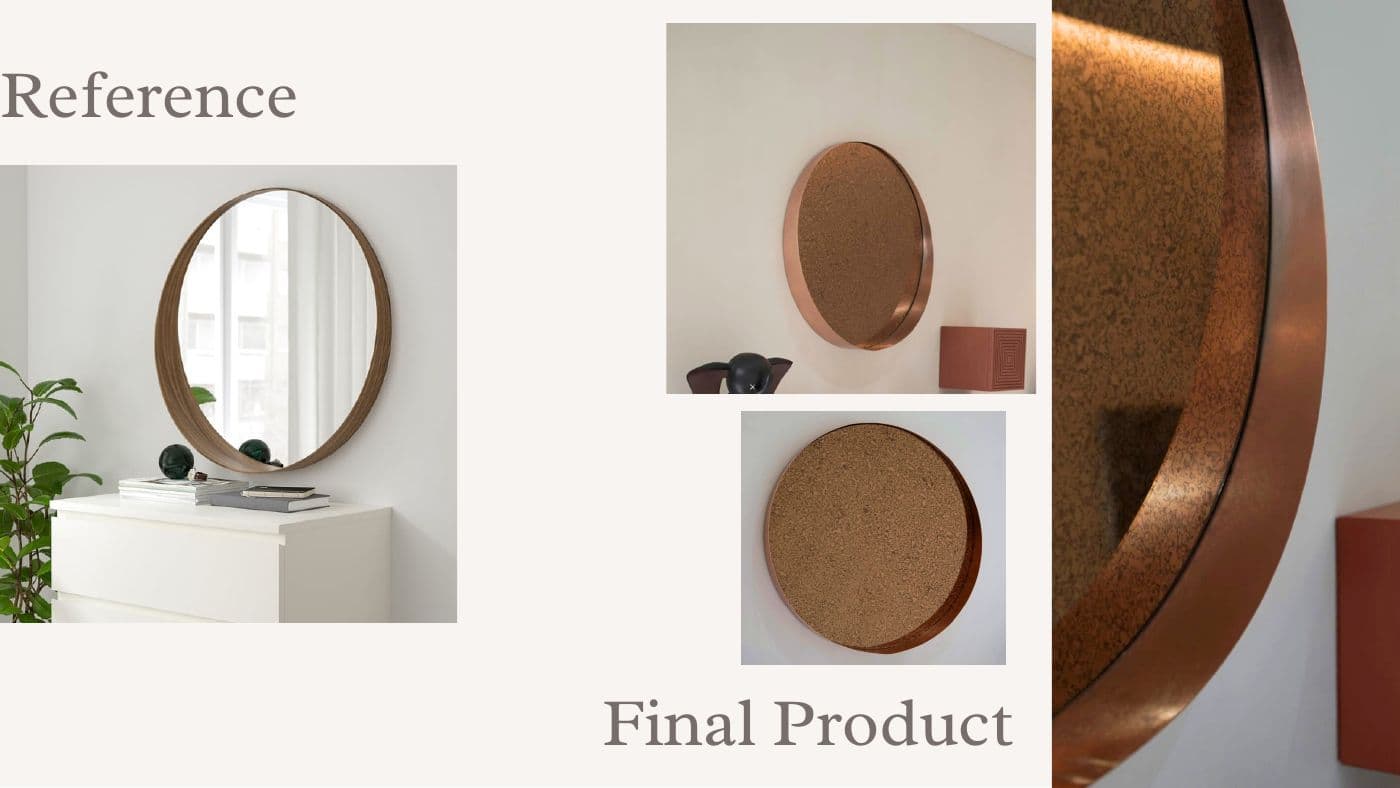 Custom furniture reference and final product 33