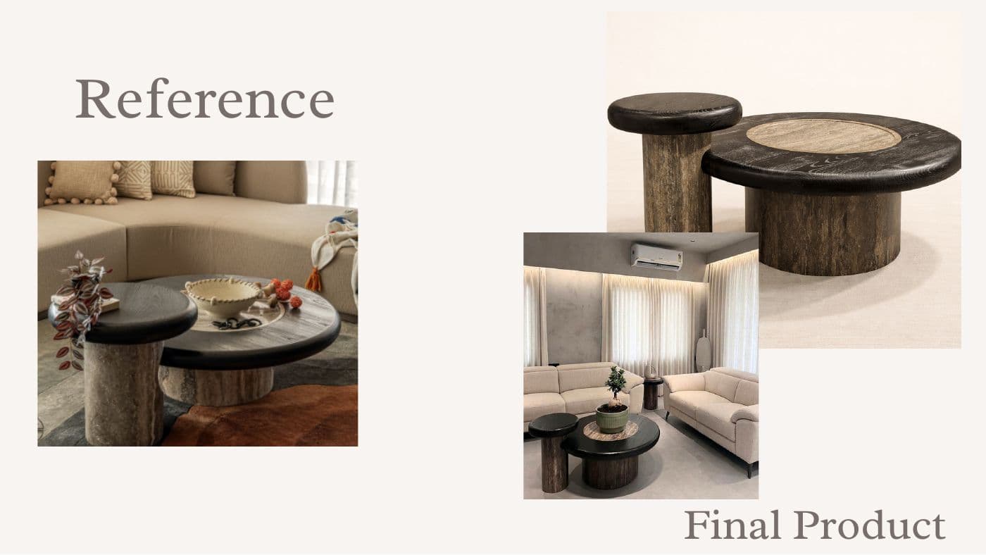 Custom furniture reference and final product 43