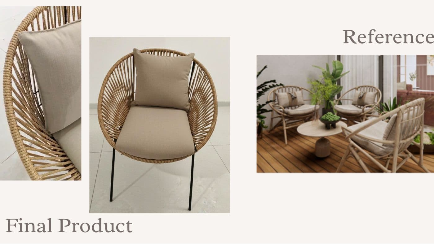 Custom furniture reference and final product 53