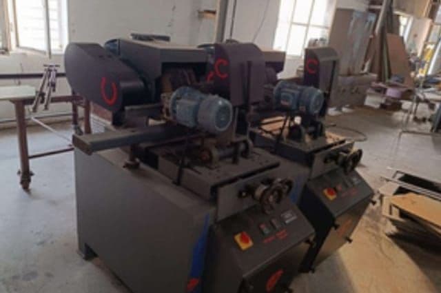 Automatic Pipe Buffing M/C — OSIMIRI in-house metal machinery