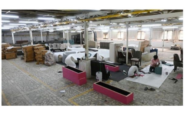 Sofa Assembly — OSIMIRI in-house upholstery department