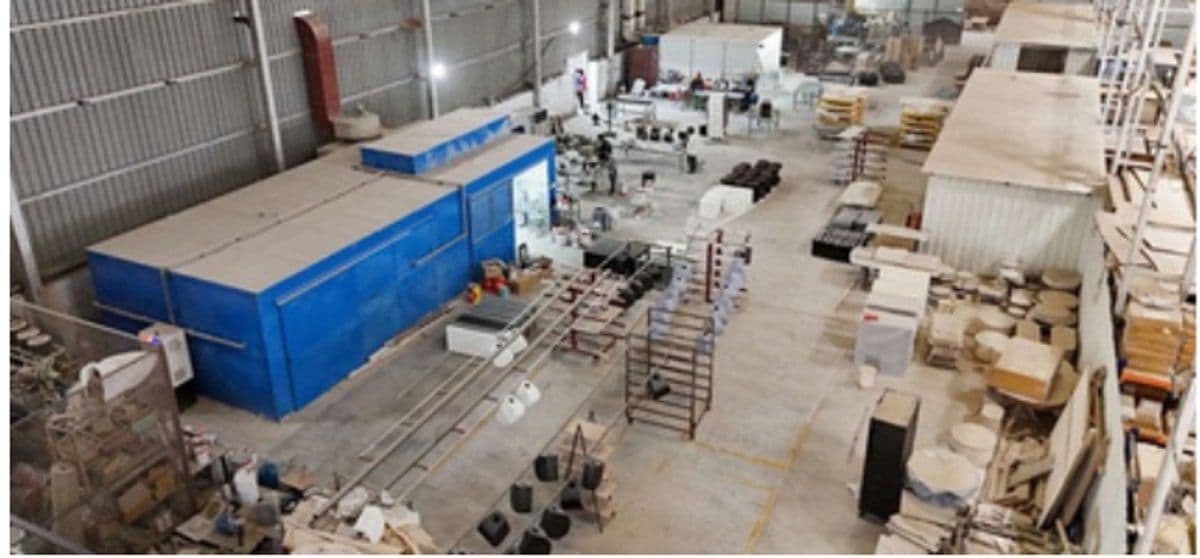 OSIMIRI marble manufacturing and stone finishing department